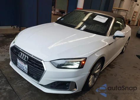 2022 Audi A5 Cabriolet Premium 45 Tfsi Quattro S Tronic из США, поврежденный, VIN WAU2AGF50NN007538